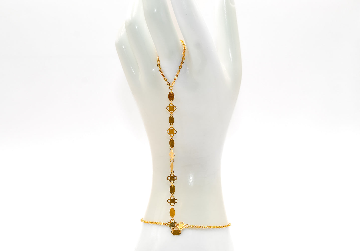 21K Gold Hand Bracelet