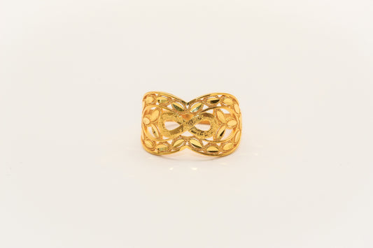 21K Gild Bow Ring