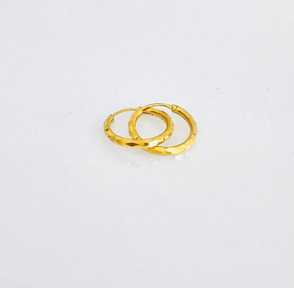 21k Gold kids Mini Hoop Earrings