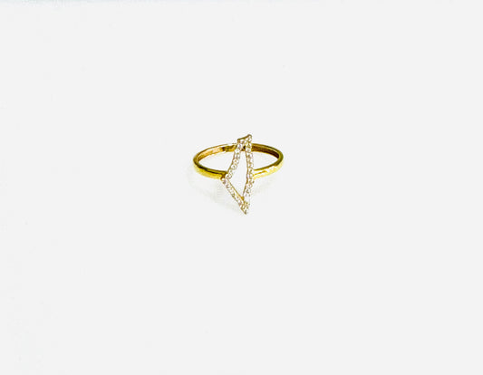 21k Gold Studded Palestine Ring