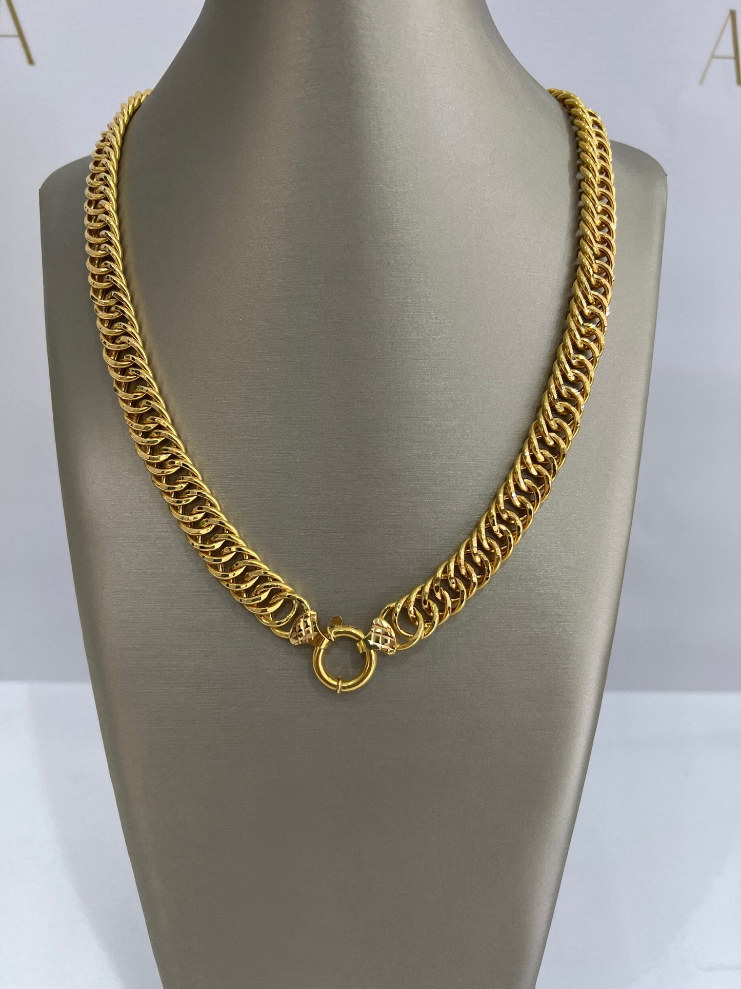 21k Gold Link Necklace