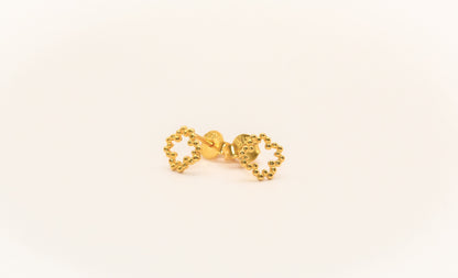 21K Gold Star Kids Earrings