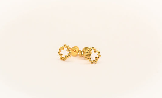 21K Gold Star Kids Earrings