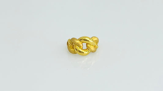 21k Gold Cuban Link Ring