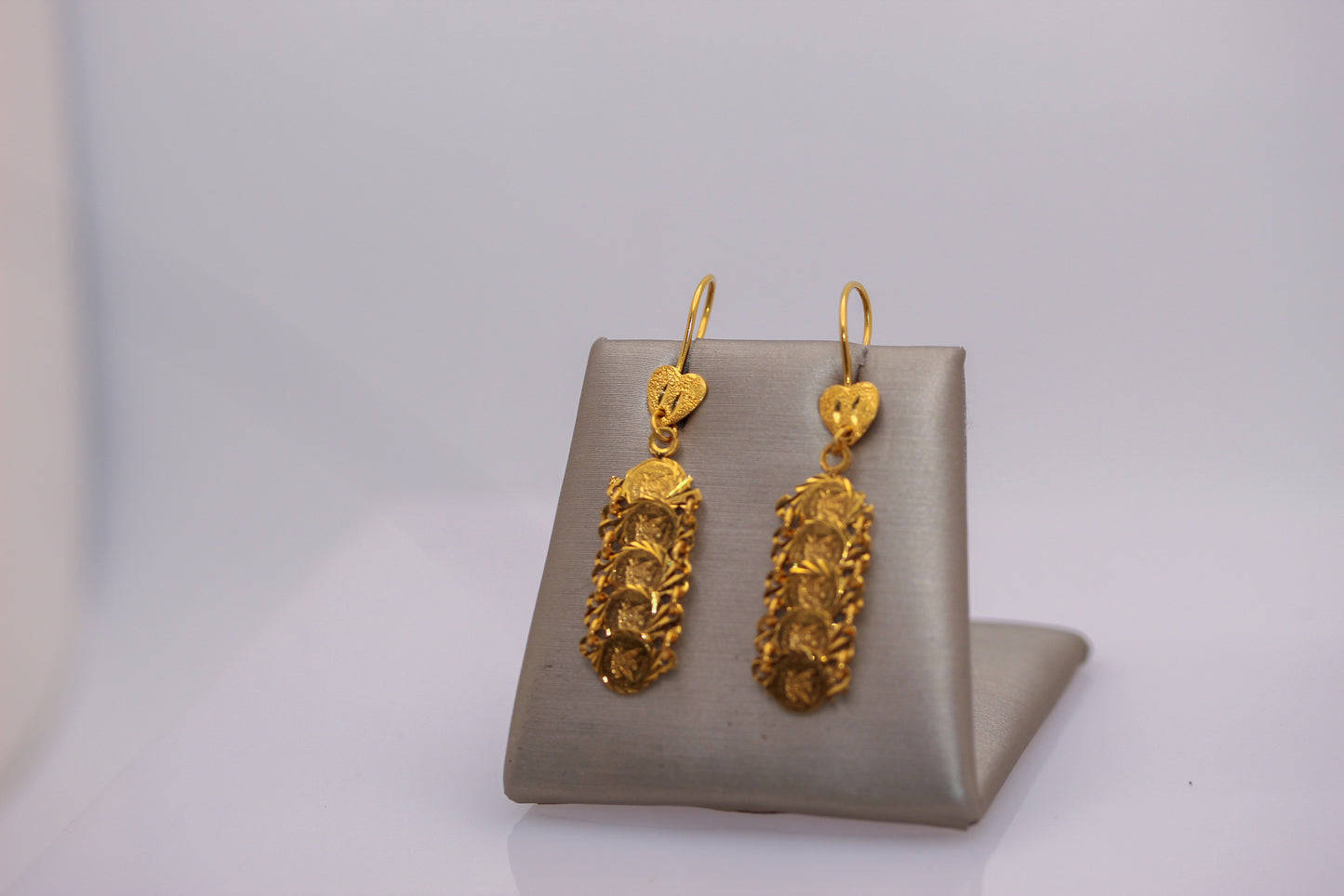 21k Gold coin Earrings