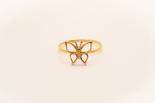 21K Gold Butterfly Ring
