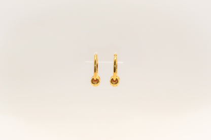 21K Gold Mini Huggies Earrings