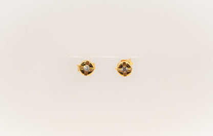 21K Gold Mini Kids Earrings