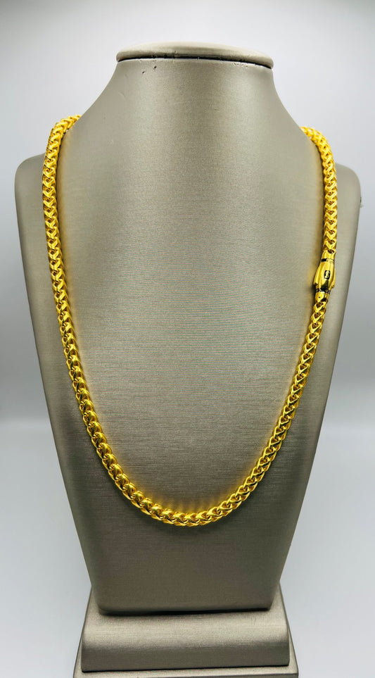 21k Gold Monaco Mens Necklace