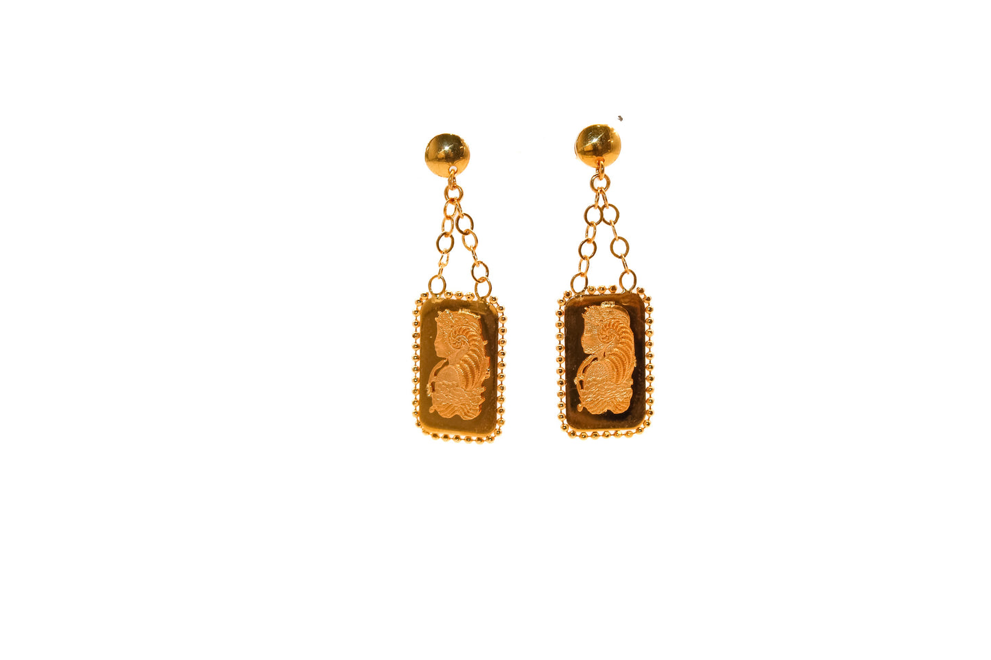 21K Gold Lady Futuna Earrings