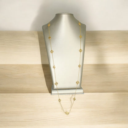 21k Gold Long Necklace