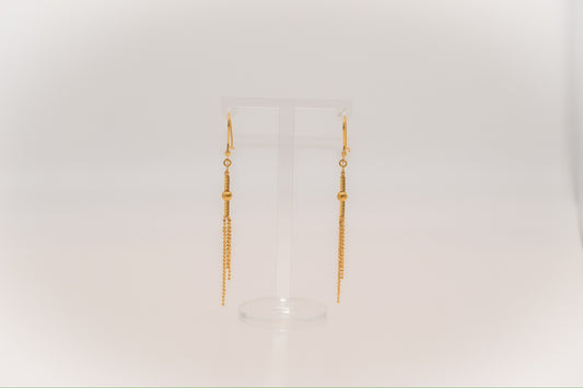 21k Gold long Earrings