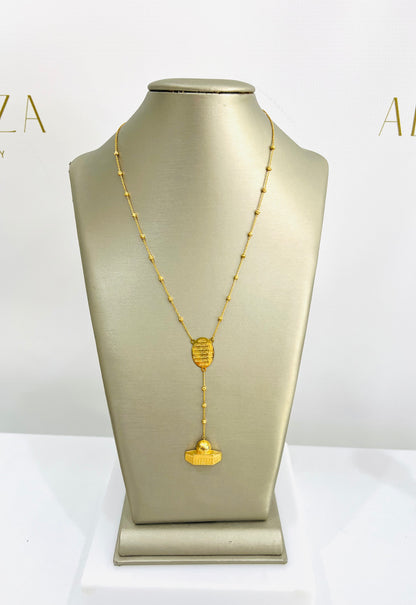 21k Gold Aqsa necklace