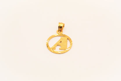21K Gold Initial Pendants
