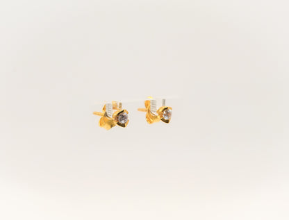 21K Gold Mini Stud Kids Earrings
