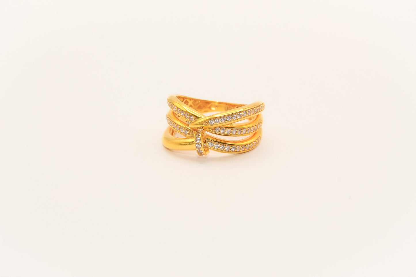 21K Gold Studded Ring