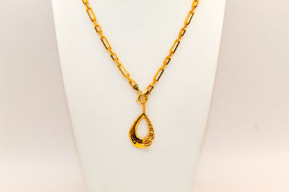 21K Gold Link Necklace