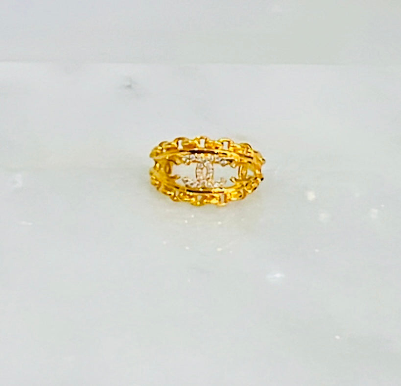 21k Gold CC Ring