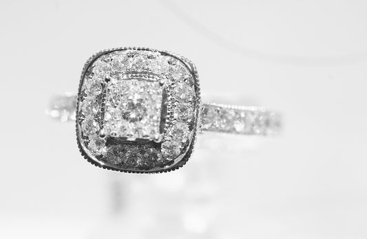 14k White Gold 1.08 carat Diamond Ring