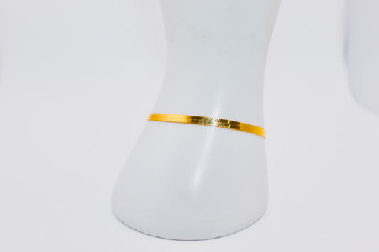 21k Gold Herringbone Bracelet