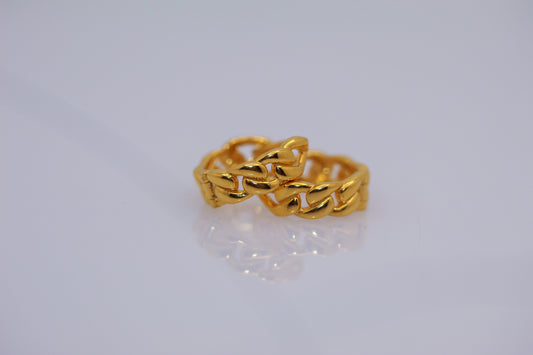 21k Gold small Huggies earrings