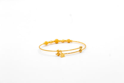 21K Gold Kids Bead Bracelet