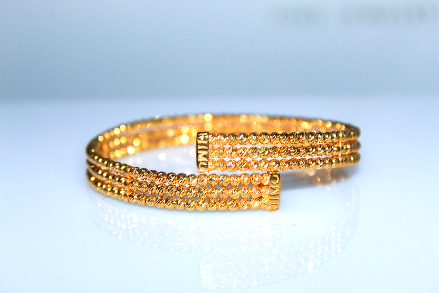 21k Gold Himo Cuff Bracelet