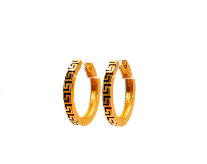 21K Gold Hoop Earrings