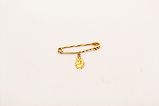 21K Gold Mother Mary Kids Pin
