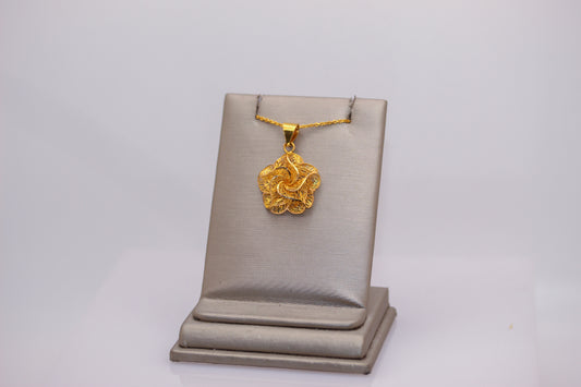 21k Gold Flower Necklace