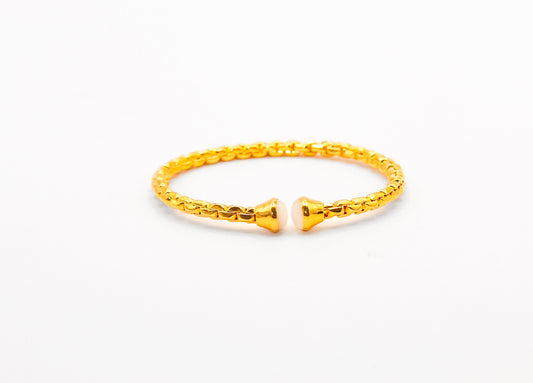 21K Gold White Stone Bracelet