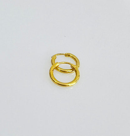 21K Gold Little Hoop Earrings