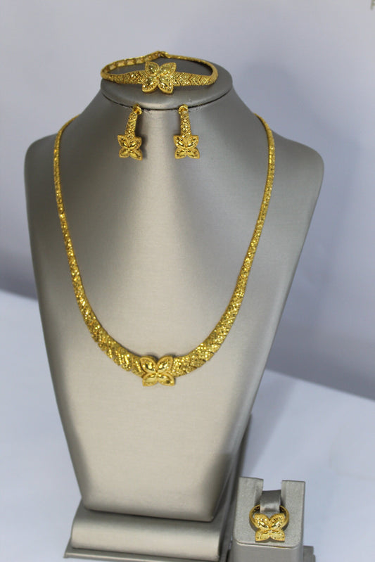 21k Gold Flower Set