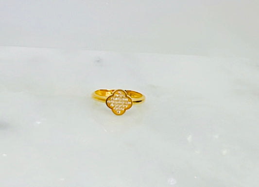 21k Gold Zirconia Ring