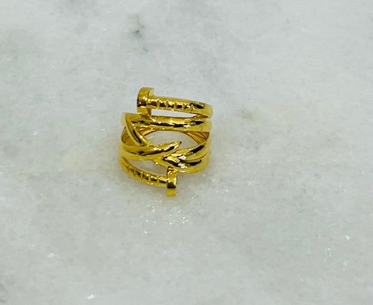 21k Gold stacked Ring