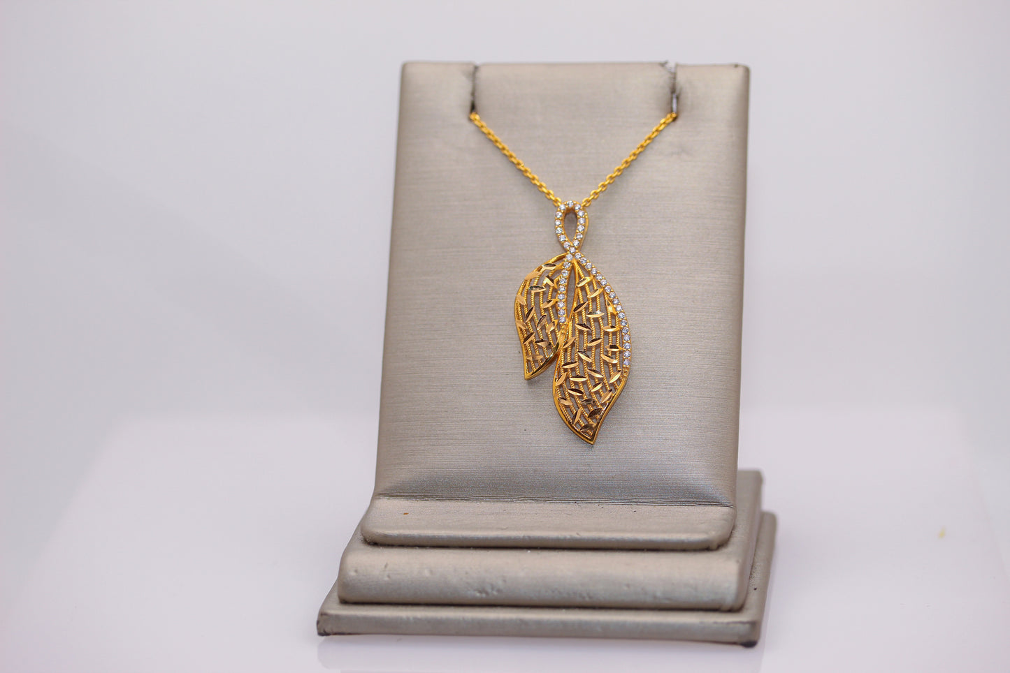 21k Gold Leaf Necklace