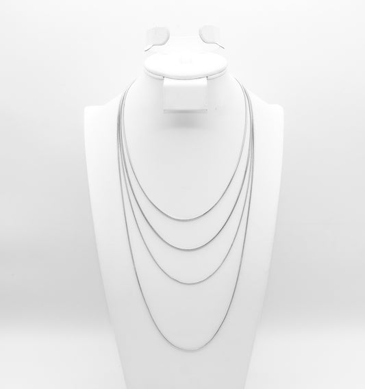 14K White Gold Snake Chain