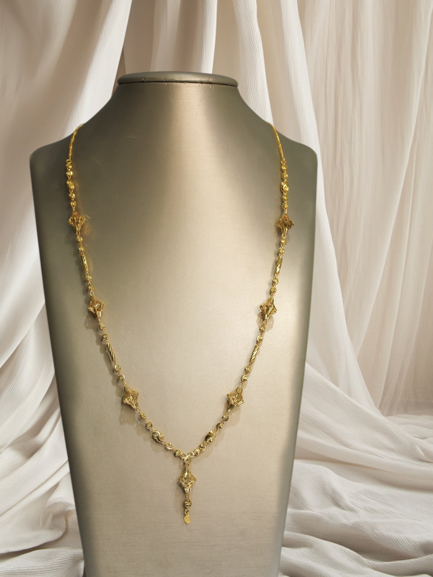 21k Gold Masbaha Necklace