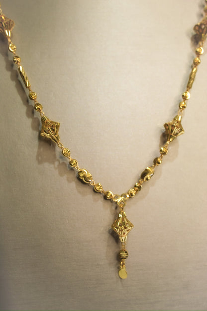 21k Gold Masbaha Necklace