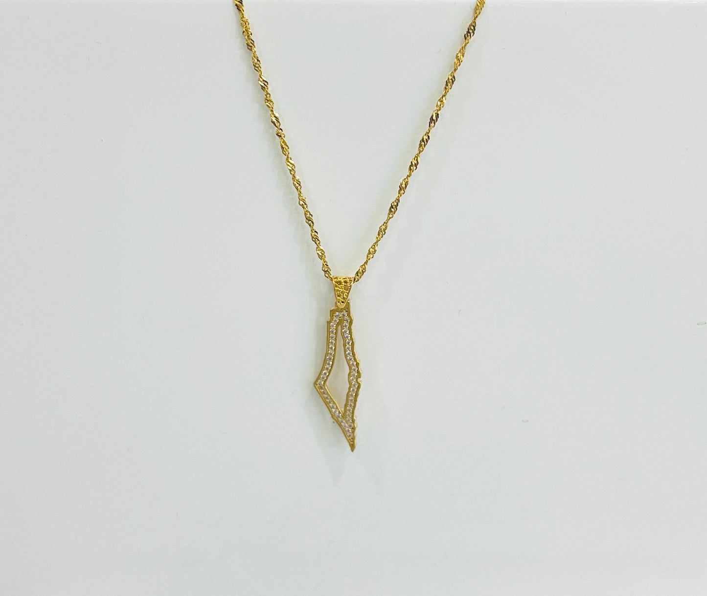 21k Gold Palestine Necklace