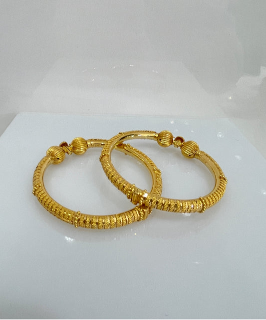 21k Gold Hinged Bangles