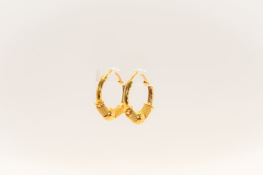 21K Gold Mini Hoop Earrings