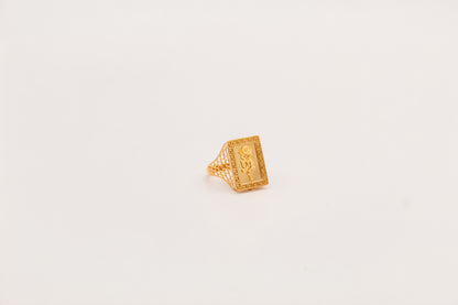 21K Gold Rose Ring