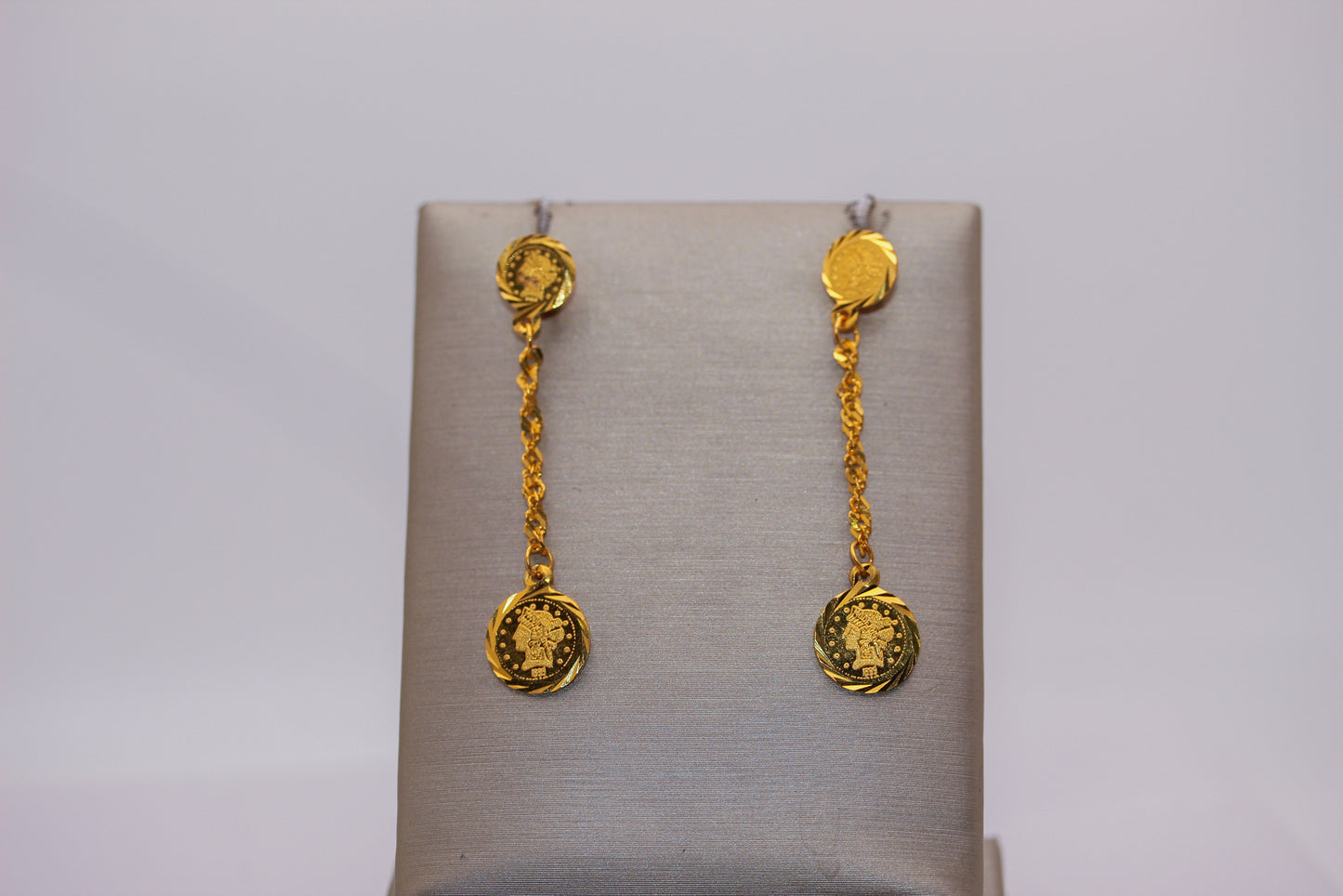 21k Gold Coin Earrings