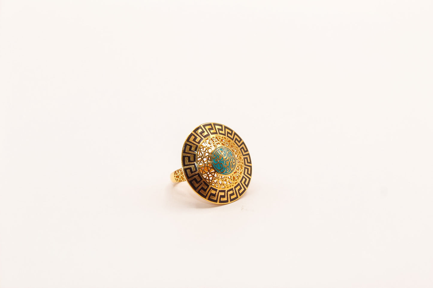 21K Gold Round Ring