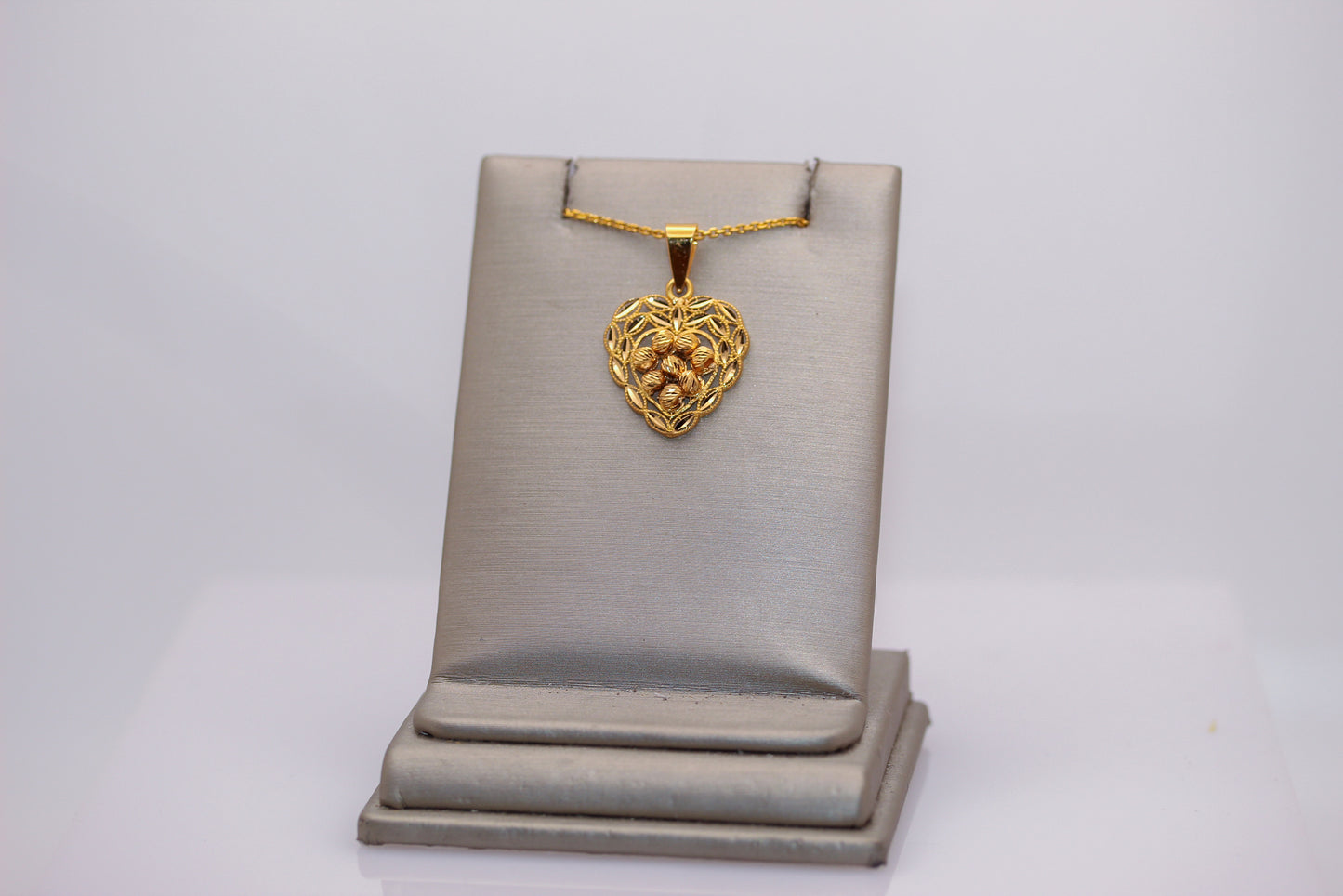 21k Gold Heart Necklace