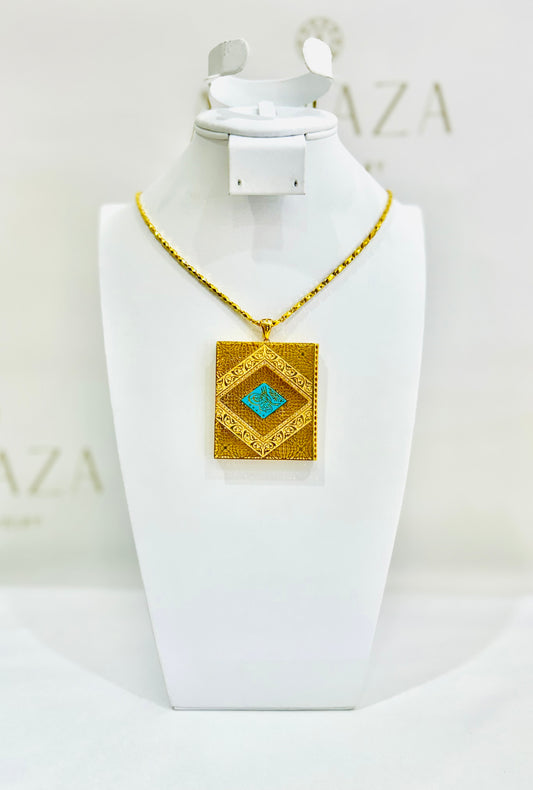 21k Gold Mushaf Pendant