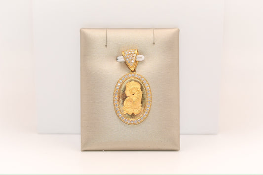 21k Gold Lady Futuna Pendant