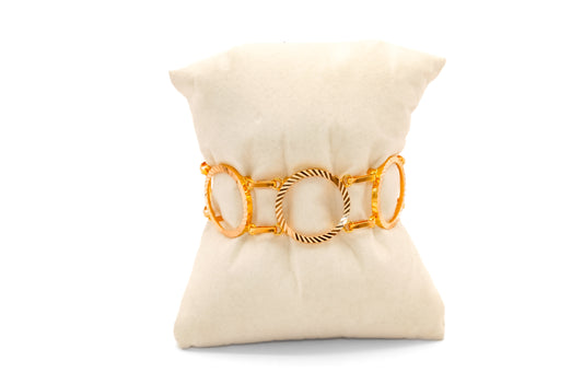21K Gold Coin Bracelet