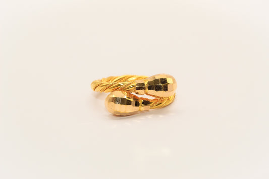 21K Gold Twist Ring